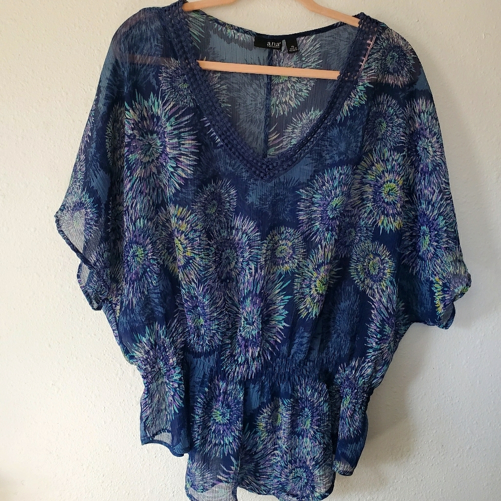 Ana Sheer Flowy Shirt